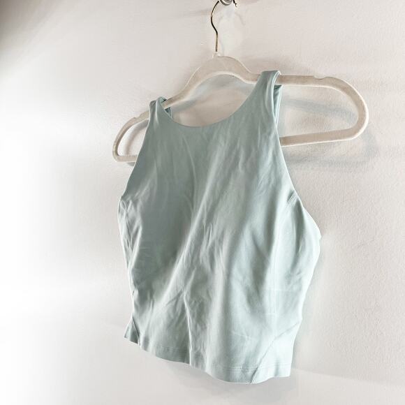 Lululemon Align High-Neck Cropped Yoga Tank Top Delicate Mint Green 6 - Picture 7 of 8